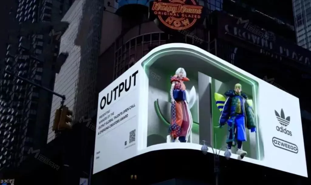 元宇宙+户外广告有多酷炫，来看看Adidas虚拟人户外走秀