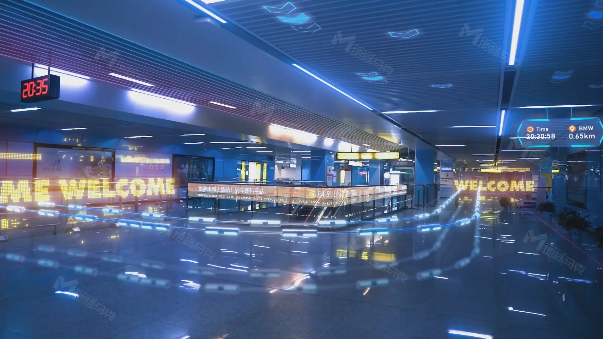 重庆地铁站内的创新之旅：地标马克引领AR互动新风尚-地标马克